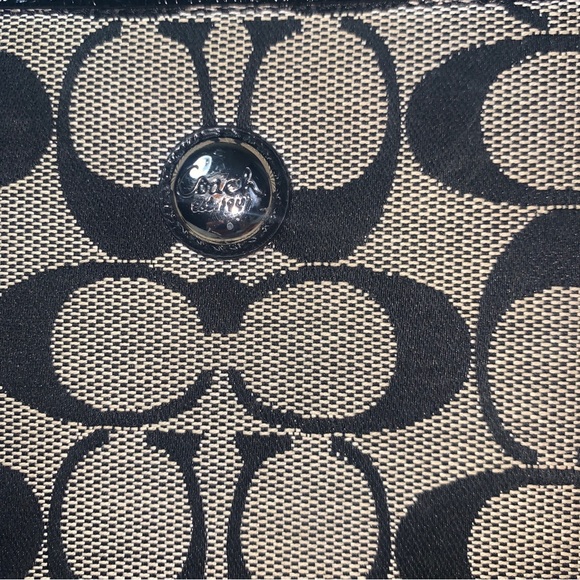 Vintage Authentic Coach Signature Canvas E-Reader Case Zip Tan Tablet Case - Picture 5 of 6